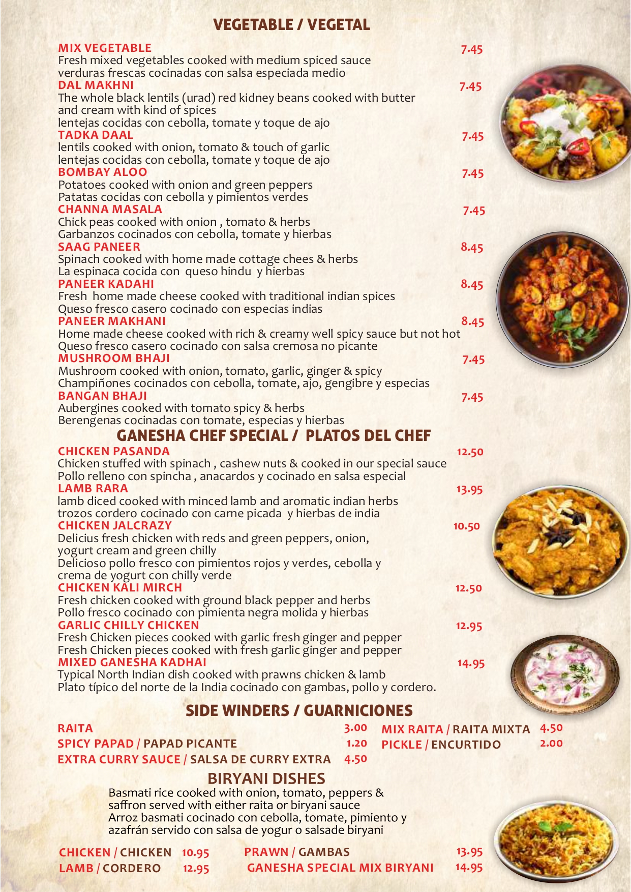 Indian and Mexican Restaurant Ganesha